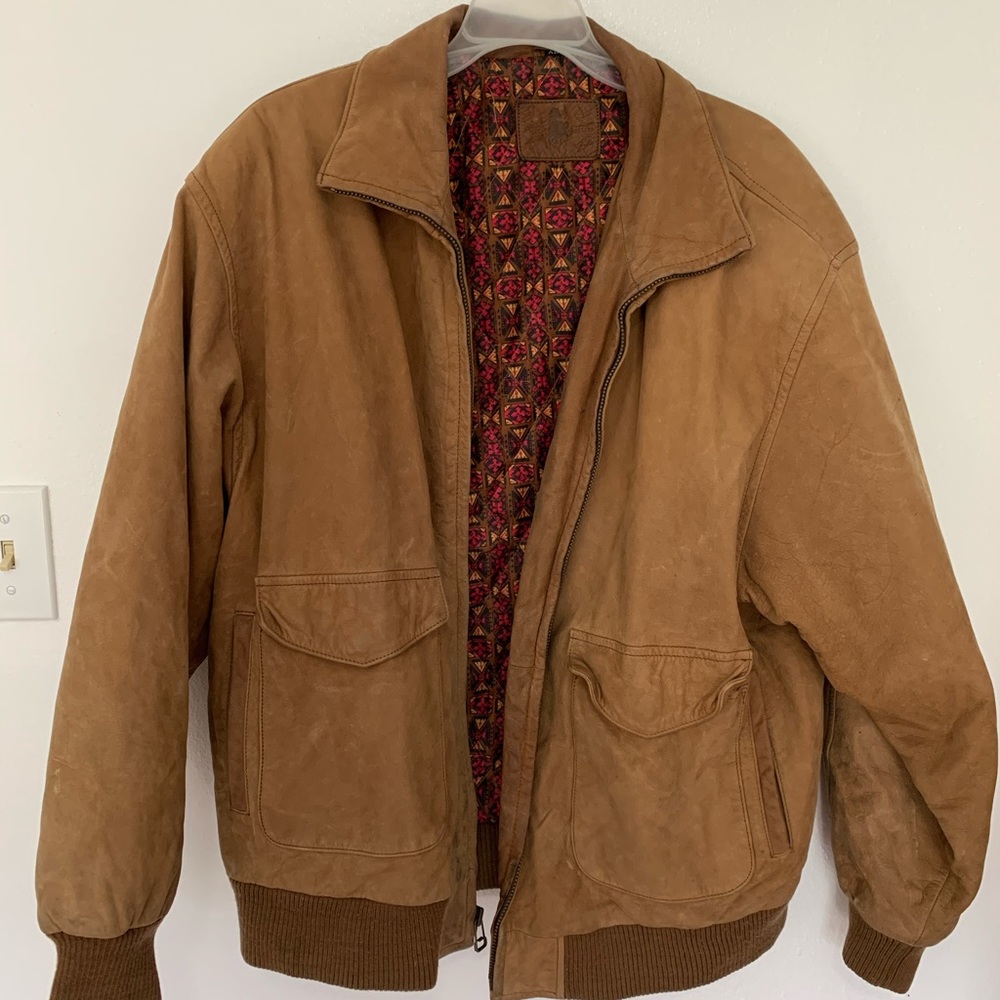 Vintage Hunt Club Brown Bomber Jacket